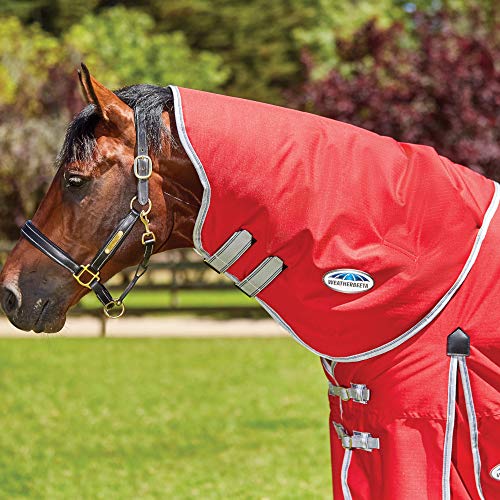 WeatherBeeta ComFiTec Classic Neck Rug Lite, Red/Silver/Navy, Extra Large