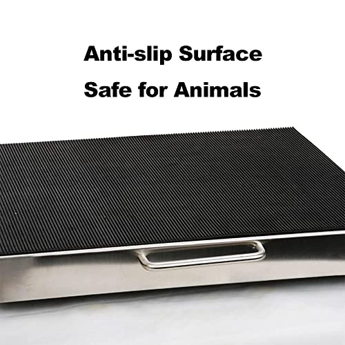 700lbs Vet Animal Scale/Livestock Scale, Digital Weighing Equipment for Small to Medium Sized Animals Calf/Goat/Sheep/Pigs/Dogs/Cat or Pets (38"x20"x2") - size: 18″ x 18″ x 2″