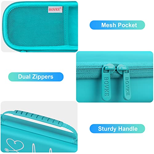 BOVKE Stethoscope Case for 3M Littmann Classic III/Cardiology IV–Turquoise | Lightweight II S.E/ MDF Acoustica Stethoscopes Hard Bag, Medical Supplies Case for Nurses, Doctors, Nursing School Essentials - color: Turquoise