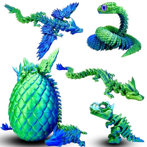 5 Pcs，12" 3D Printed Dragon Eggs,Dinosaur Egg,Crystal Dragon Toys,Snake Eggs, Animals,Fidget Toy,Desk Executive Toy，Easter Eggs Basket Stuffers,Toys for Boys Kids Teen 5-7 4-6 8-12 - color: Pp-01