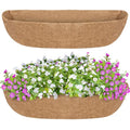 GreatBuddy 2 Pcs Coco Liners for Planters 36 Inch, Sturdy Window Box Liners, Perfect Planter Liners Replacement for The Old, 100% Natural, Easy to Straighten Out - size: 36 inch