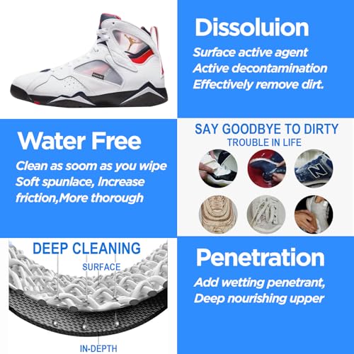 Shoe wipes 2 Pack 60 Pcs Sneaker Wipes Cleaner Quick Wipes Travel Portable Removes Dirt, Stains