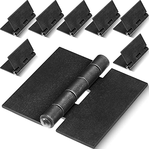 Therwen 8 Pcs Weld Hinges Heavy Duty Steel Butt Hinge Corrosion and Rust Resistant Long Lasting Trailer Gate Hinge for Heavy Gates Doors (3 Inches) - size: 3 Inches