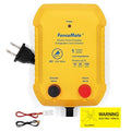 FenceMate AC Powered Electric Fence Charger Output 1J up to 25 Miles | to Contain Livestock, Poultry, Low Impedance Fencer to Protect Homestead, Garden, Pond, Orchard,Fence Energizer Peak 10 kV