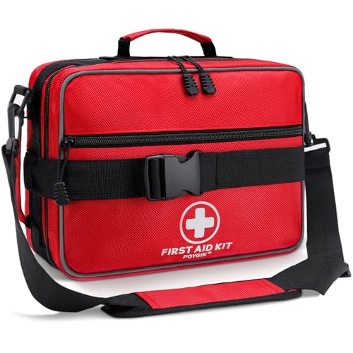 Poygik Premium 420-Piece Large First Aid Kit for Home, Car, Camping | Well-Organized, Portable Emergency Medical Kits for Travel, Truck, Hiking, Sports, Office, Businesses & Outdoor Emergencies