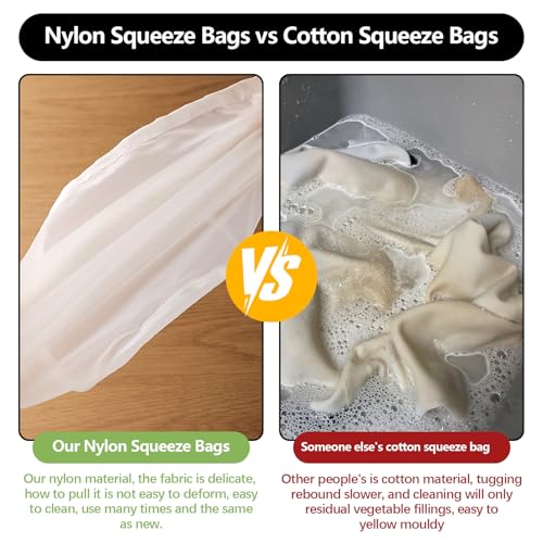 Cheese Cloth Bag For Straining, Nut Milk Bag - Reusable Straining Bags For Nut Milk, Soy Milk, Dumpling Fillings, And More (3, M) - size: M