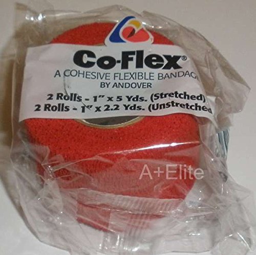 Andover CO-Flex 1"x5Yds Bright Color Variety 12-Pack Cohesive Flexible Elastic Latex Bandage Compression Self Adherent Wrap Vet Kids Children Animals Pets Cats Dogs Horses 3100CP