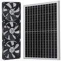 Fanspex 5.5" Solar 3 Fan Kit Waterproofed for Chicken Coop & Greenhouse | High Velocity Solar Powered Fans for Outdoor Shed Intake or Exhaust Air - size: 5.5" 3 Fan Kit