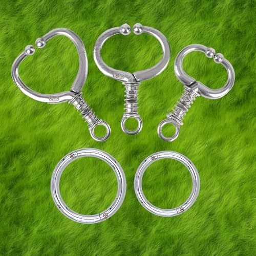 Longtor Bull Nose Ring, Carbon Steel, Rustproof, Secure Lock (2.20″) | Heavy duty for cattle/livestock. Easy insert & secure lock. Rustproof steel. Farmer/vet essential. - size: 2.20″