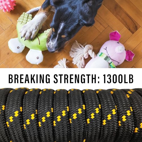 Diamond Braided Polypropylene Rope Nylon Rope Mix Thick Heavy Duty Ropes 1/2 inch 100ft High Strength Perfect for Clothesrope Camping Hiking and Other Outdoor Activities Black 100ft - size: 1/2'' 100ft Black