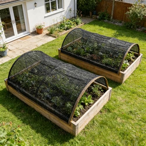 55% Shade Cloth for Garden,HDPE Cuttable Sun Shade for Plants,Mesh Garden Shade Cloth for Greenhouse Vegetables,Plant Heat Protection Black Cover for Patio Raised Bed (10×20FT) - size: 10×20FT