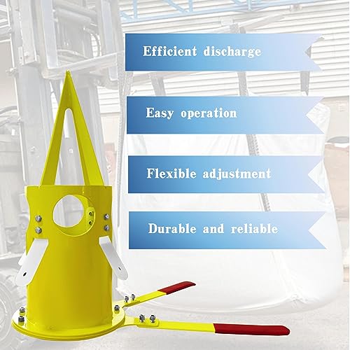 Big Bag Dispenser Bulk Bag Unloader, Dischargers for Farms Construction Industry(Yellow) - color: Yellow