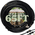 Water Mister Outdoor Patio Cooling System with 65ft Tubing, 20 Mist Nozzles, and 3/4” Standard Connector - DIY Plant Mister for Canopy, Garden, Greenhouse, Trampoline or Deck Umbrella by Pure Garden