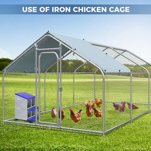 4 Hole Chicken Nesting Box, Heavy Duty Galvanized Steel Poultry Nest Box, Wall Mount/Freestanding Design for Hens, Ducks, Backyard Homesteads & Farm Use, Blue, with Legs, No Stand - color: Blue, size: 4 Room&Legs