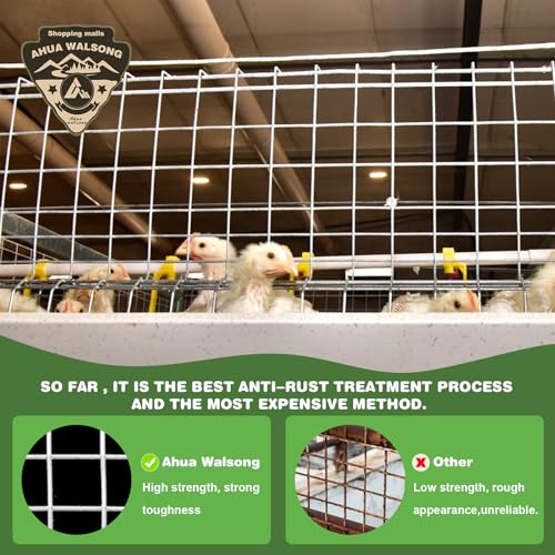 Galvanized Hardware Cloth 1/2 inch 16'' x 20' (19 GA), Chicken Wire Fence for Pens, Coops, Rabbit/Snake Fences, Supports Garden Poultry Animal Netting Cage - size: 1/2" 19ga 16in x 20ft