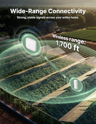 X-Sense Smart Wi-Fi Temperature and Humidity Monitor, Base Station Required | Humidity Monitor for House and Gardening, SBS50 Base Station Required for App Alerts, Trends, and Data Export at No Cost - color: Square, size: 1-Pack (Base Station not included