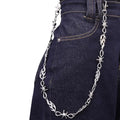 Pants Chains Layer Metal Chain Waist Wallet Keychain Jeans Chains for Men Women Daily Wear - color: Flame Chain