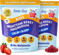 FIRST DAY Magnesium for Kids Gummies – Calm Kids Magnesium Citrate Gummies to Support Sleep & Relaxation – Bedtime Supplement with Suntheanine® L-Theanine, NO Melatonin - Strawberry - 30-Day Supply - size: 120 Count (Pack of 2)