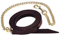 Weaver Leather Single-Ply Horse Lead Features Brass Plated Chain - size: 1" x 6' w/24" Cha"