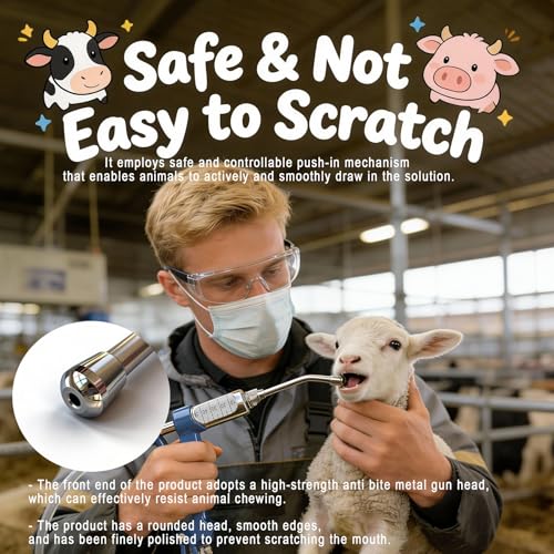 50ML Adjustable Veterinary Metal Feeding Gun, Continuous Drench Gun Continuous Dosing Device with 2.5L Portable Tank, Husbandry Autonomous Feeding Tool for Pig, Sheep, Cow, Horse (50ML) - style: 50ML