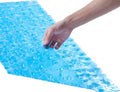 Webos Bath Shower Mat Non Slip: Extra Large Pebble Bathtub mat for Families, Anti Slip Shower Matt with Drain Holes Suction Cups Tub Mat - 16 X 40 Inch Clear Blue - color: Pebble Clear Blue