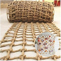 Jute Hemp Rope Nets for Safety & Decorative,Rope Ladder for Kids and Pet,Versatile Rope Net,Tree House Climbing Child Safety Stair Balcony Railing Protect(Size:1mx2m(3.2x6.5ft),Diamond Mesh) - size: 1mx2m(3.2x6.5ft)