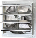 iLiving - 16" Wall Mounted Exhaust Fan - Automatic Shutter - Variable Speed - Vent Fan For Home Attic, Shed, or Garage Ventilation, 1200 CFM, 1800 SQF Coverage Area (Power Cord Not Included) - size: 16 Inches