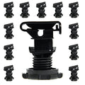 Electric Fence Screw-on Round Post Insulator, 50 Count | Poly Rope or Tape Holding
