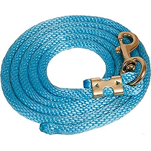 Mustang Poly Lead Rope 9ft. with Bolt Snap - color: Aqua