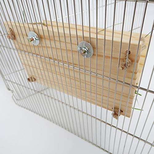 Rabbit Wooden Hay Rack Multi-Functional Manger Grass Holder for Small Pets Bunny Chinchilla Guinea Pigs (Hay Rack-B) - color: Hay Rack-B