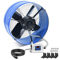 15" Attic Exhaust Fan with Thermostat - 1300CFM Gable Vent Fan with Thermostat Covers 1850 Sq.ft, Plug-and-Play Gable Attic Fans with 20FT Power Cord & 60Hz Motor Low Noise for Home Garage Shed - size: 1300CFM