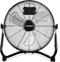 KEN BROWN 2300 CFM 14 Inch High Velocity Box Fan, Aluminum Blades Metal Floor Fan with 3 Speeds, 360° Tilt, Heavy Duty Metal, Cooling for Home Patio Industrial - size: 14 Inch Floor Fan