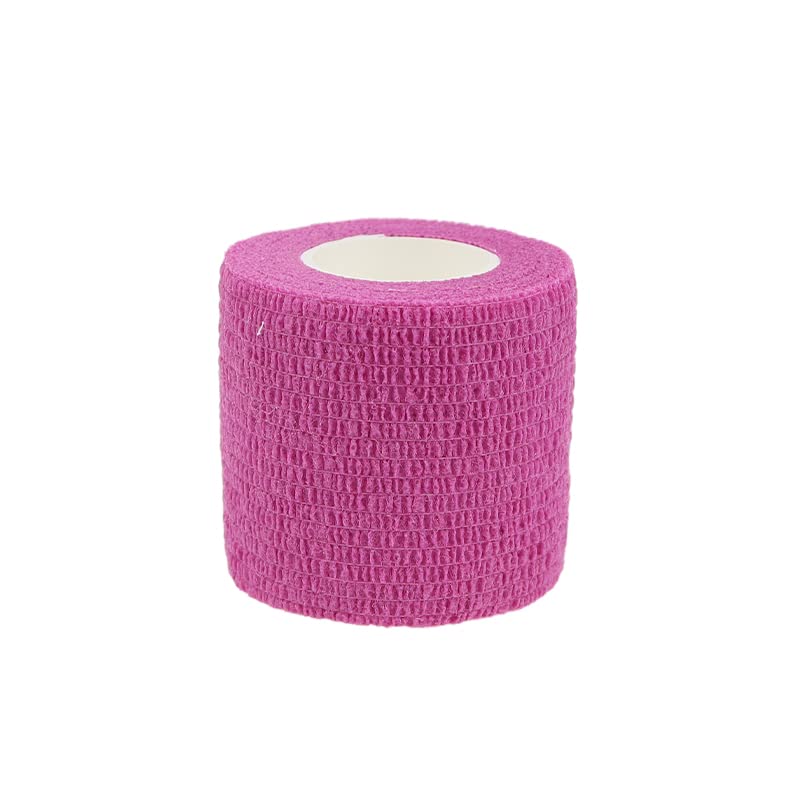 Self Adhesive Bandage Wrap Animal Cohesive Bandage Self Adherent Wrap First Aid Tape for Dogs Cats Horses Birds & Wrist Healing Ankle Sprain (2 Inch Pink 12 Rolls) - color: 2 Inch Pink 12 Rolls