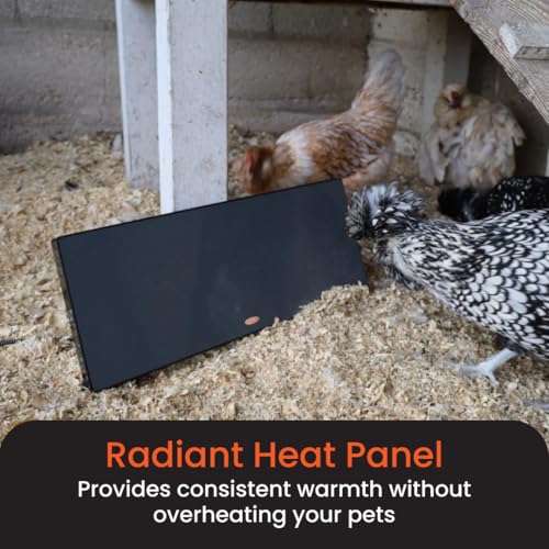Cozy Products Cozy Coop Chicken Coop Heater, Flat-Panel, 150 Watts | Wall Mount or Free Standing, Electric 150 Watts Safer Than Heat Lamps Warms Inside Chicken Coops Flat Panel 2 Inches Deep
