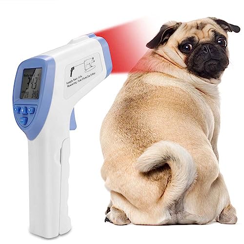 High Precision Infrared Veterinary Thermometer, Accurate Pet Thermometer Memory Animal Thermometer for Farm Livestock Household Pets