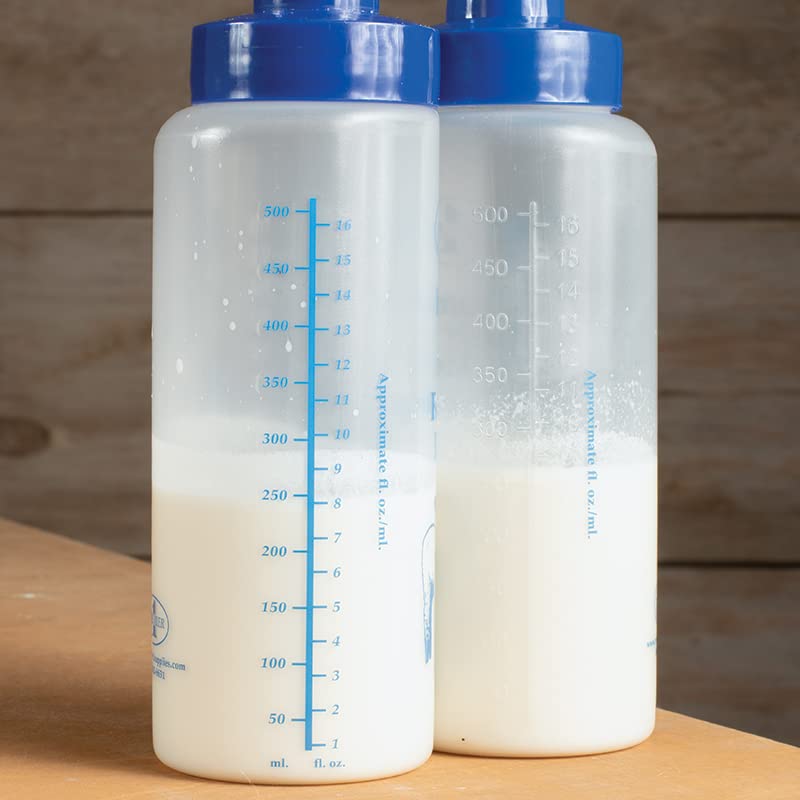Premier 1 Lamb 'N' Goat Kid Wide-Mouth Feeding Bottle (Bottle Only) | Wide-mouth design for easy cleaning & filling. Plastic construction. For orphan lambs & goat kids. Teat sold separately. - style: Bottle Only
