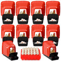 10 Pack Chicken Nesting Boxes with Roll Away Egg Collection, Plastic Chicken Laying Boxes with Covered Egg Catcher & Ventilated Egg Trays, Durable Nest Boxes for Backyard Chicken Coop & Farm, Red - color: Red