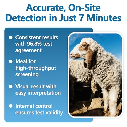 Raw Milk Antibiotic Residue Test Kit – β-Lactam Screening, 5-Minute Results, Test Kit for Dairy Quality Control 12Tests/Kit