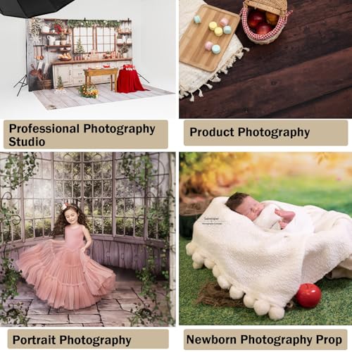 Kate Green Grass Rubber Photography Floor Mat 5x4ft | Grassland Floor Backdrop Newborn Photography Props for Professional Photo Shoot Studio - color: Green Grass, size: 5x4ft