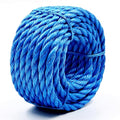 2116lbs Heavy Duty PP/Polyester/Nylon Rope, Blue, 5/16inX32FT | Weather-Resistant & Waterproof Rope for Pool, Camping, Construction & Rigging Applications - color: Blue, size: 5/16in X 32FT