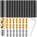 Relaxweex 15 Sets Underground Wire Splice Kit Suit for Wire Under 12 Awg Amp Splicing Quick Wiring Connection Nut Kit Terminal with Shrink Tubes and Screws Circuit Connector(60V) - style: 60v