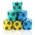 Vet Wrap Cohesive Bandages Bulk Self Adhesive Bandage Wrap Self Adherent Wrap Non-Woven for Dogs Pet Animals & Ankle Sprains & Swelling 2 Inch x 5 Yards (2 Inch Claw) - color: 2 Inch Claw