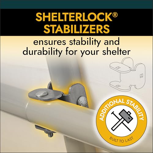 ShelterLogic 10' x 10' Powder Coated Green Corral Shelter Livestock Shade