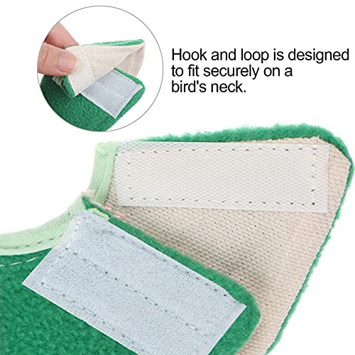 4 Pack Soft Bird Elizabethan Collars, Adjustable Parrot Recovery Cone for Feather Plucking & Anti Bite, Cute Cotton Bird Neck Protector for Cockatiel Budgie Lovebirds Small Parrots