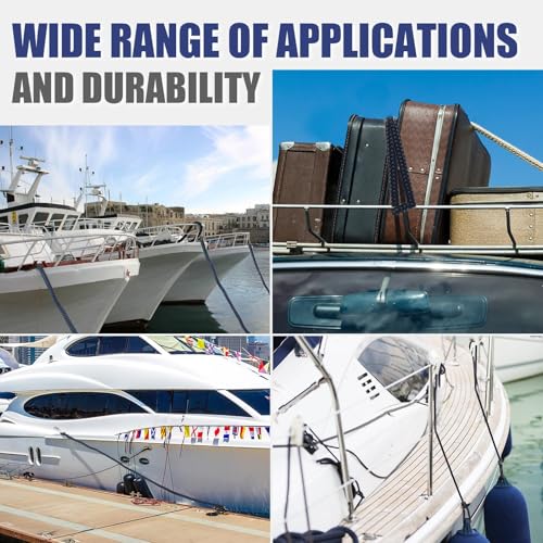 TetherTite Boat Dock Lines 5/8 Inch 20/25/30 Ft,Double Braided Nylon Boat Dock Lines with Loop, Mooring Line Marine Rope (3/4" x36') - size: 3/4"x36'