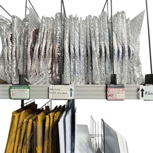 20 Pcs 40 * 30CM Warehouse Iron Shelf Dividers,Cabinet Divider,Shelf Divider,Shelf Dividers,Shelves Divider,Shelves Dividers,Shelving Dividers,Double Clip Shelving Divider - color: Gray Iron Net, size: 40*30CM+【5CM】Double Clip