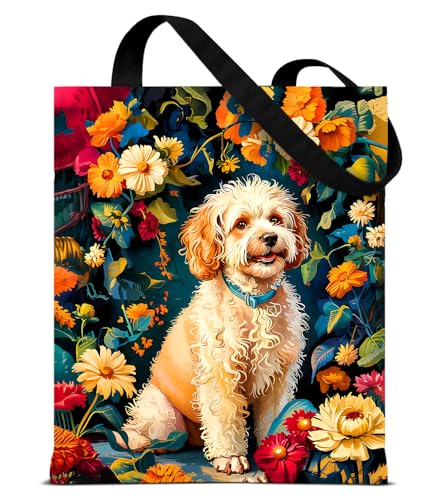 Vintage Botanical Animal Canvas Tote Bag for Women, Aesthetic Floral Animal Reusable Shoulder Bag for Shopping - color: 15