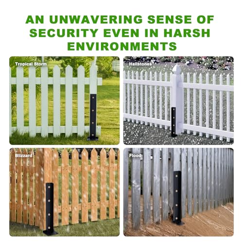 2-Pack Fence Post Repair Kit, 32in Heavy Duty Ground Spike Anchor for Wooden Post Repairing Tilted/Broken Posts - size: 2 Pack