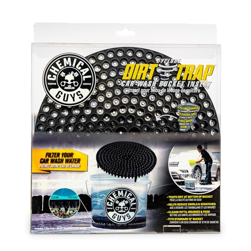 Chemical Guys, Cyclone Dirt Trap Car Wash Bucket Insert, 12 inch, Black | Drop-in filter traps dirt and grit at the bottom of the bucket to keep wash water cleaner and reduce swirls - color: Black, size: 12" Diameter