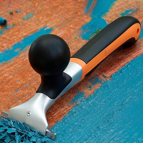 Onemake 2-1/2" Heavy-Duty Premium Ergonomic Carbide Scraper Tool, Removal on Dry Glaze, Stains, Putty, Scratches, Rust, Paint, Glue, Varnish, Resin, Carbide Scraper with Blade
